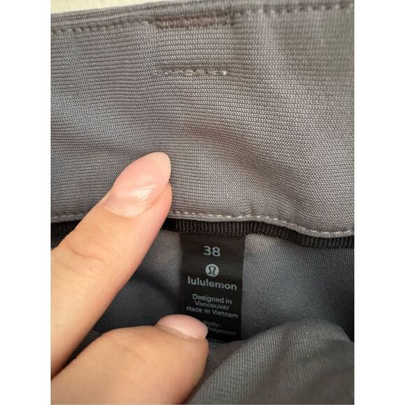 Lululemon Commission Pant Classic Asphalt Grey, Men’s Size 38 Warpstream - Picture 7 of 11